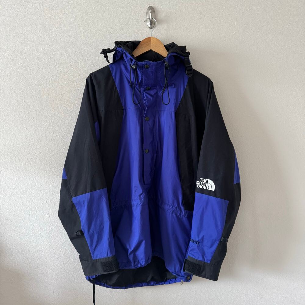 North Face Gore-Tex Half Zip Pullover Mountain Ski Jacket Windbreaker Sz M RARE